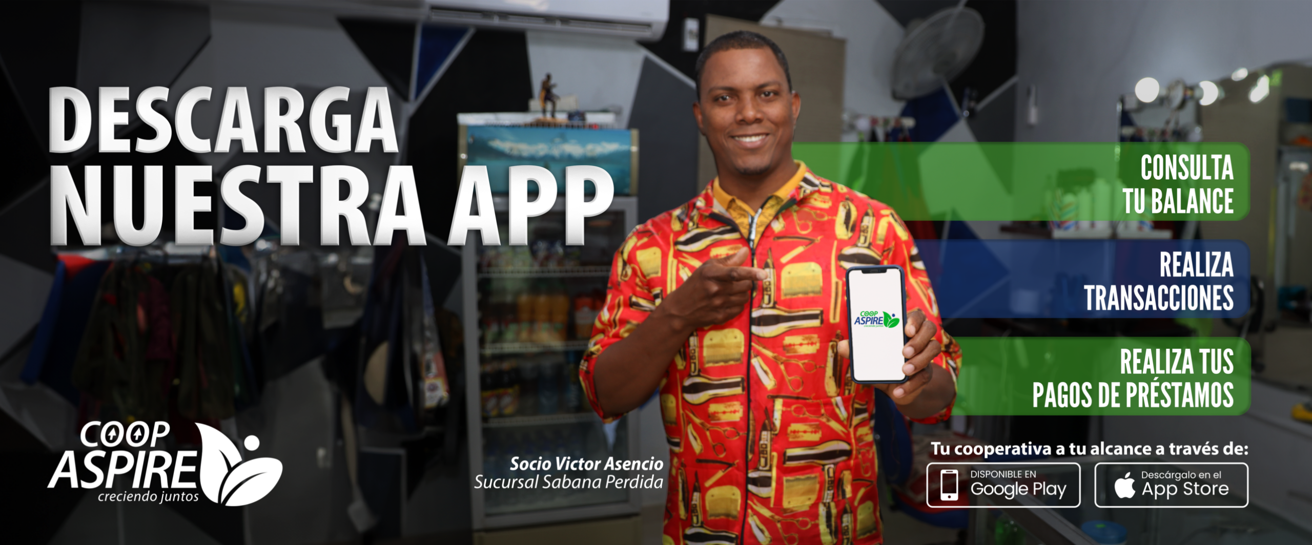 Mobile App Banner Web Version